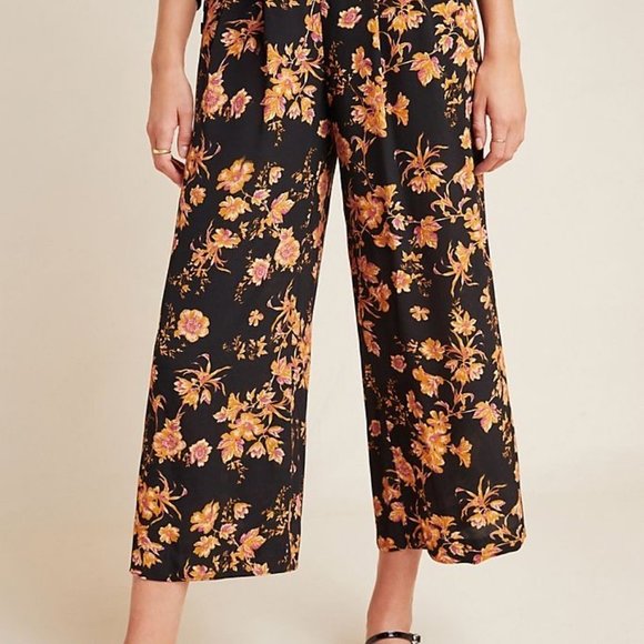 ANTHROPOLOGIE Kachel Della Floral WideLeg Trousers - Picture 5 of 8